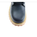 Nubuck leather rubber sole goodyear welted safety boots